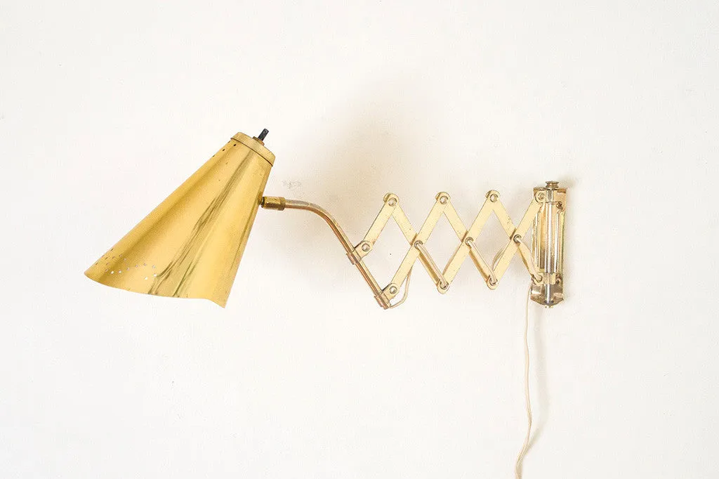 MCM Brass Wall Sconce