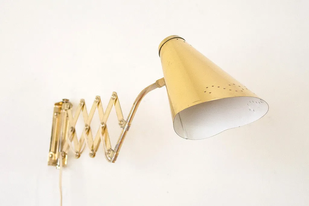 MCM Brass Wall Sconce