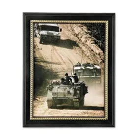 MILITARY-THEMED PICTURE FRAME, ARMY, BLACK, WOOD, 8 1-2 X 11, BOX OF 12