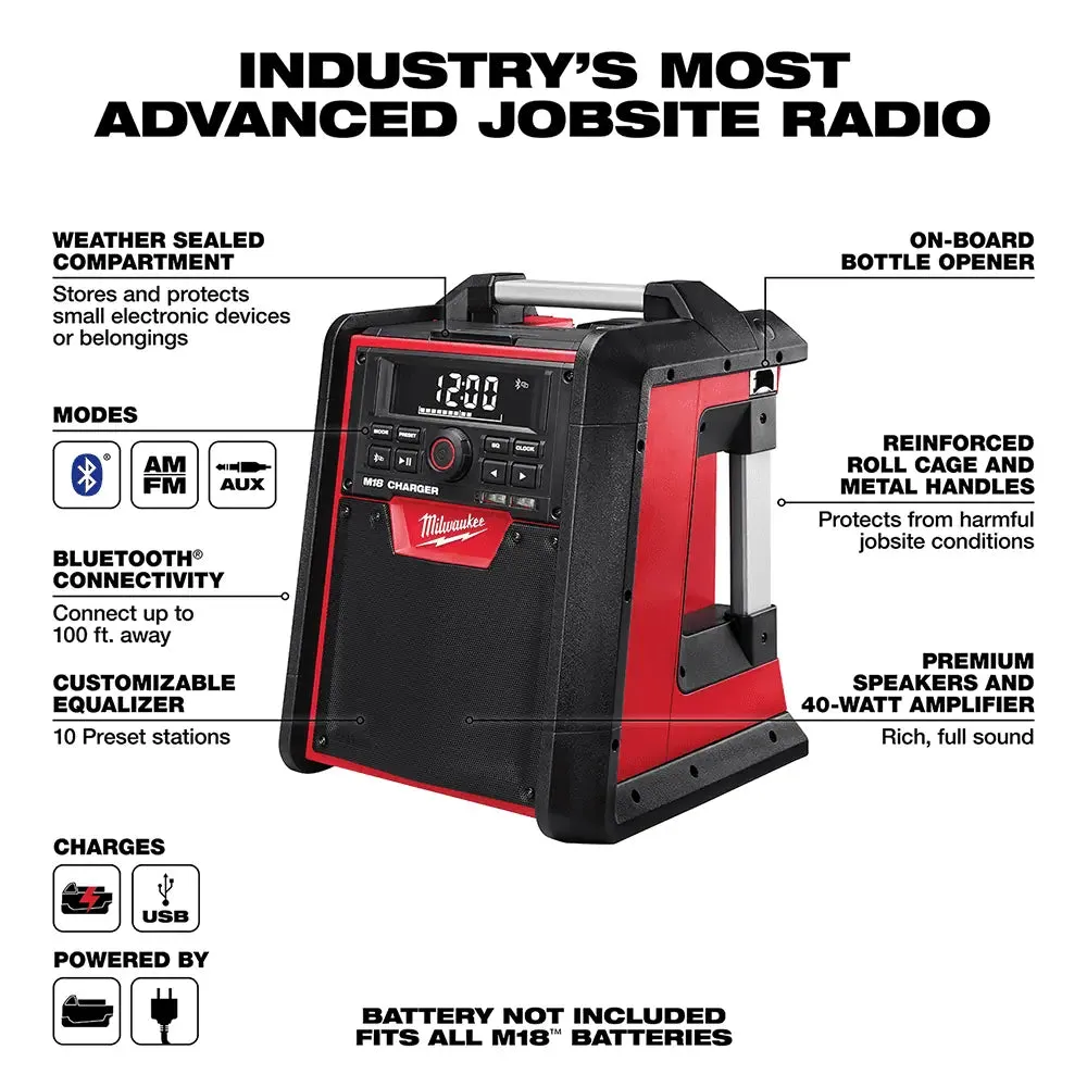 Milwaukee M18 18V Jobsite Radio/Charger