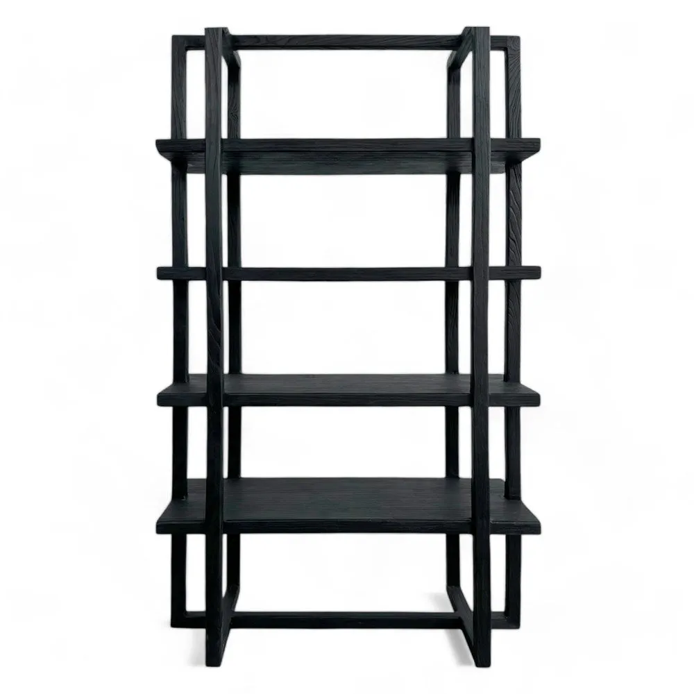 Moro Black Open Shelving Unit