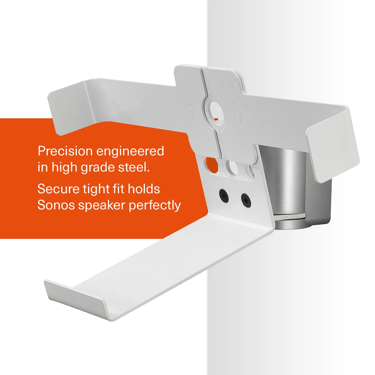 Mountson Premium Wall Mount for Sonos Five & Play:5 - Each (White)