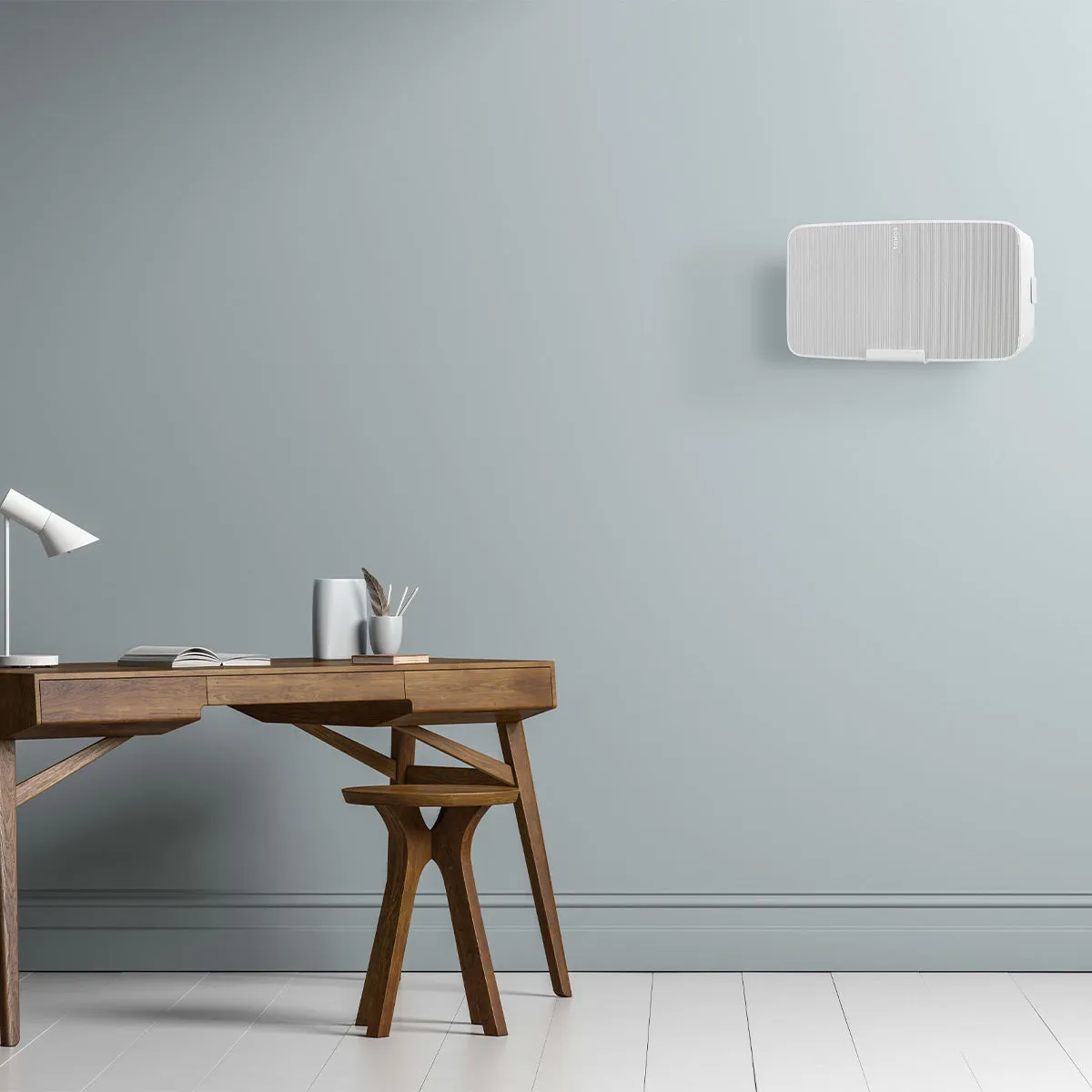 Mountson Premium Wall Mount for Sonos Five & Play:5 - Each (White)