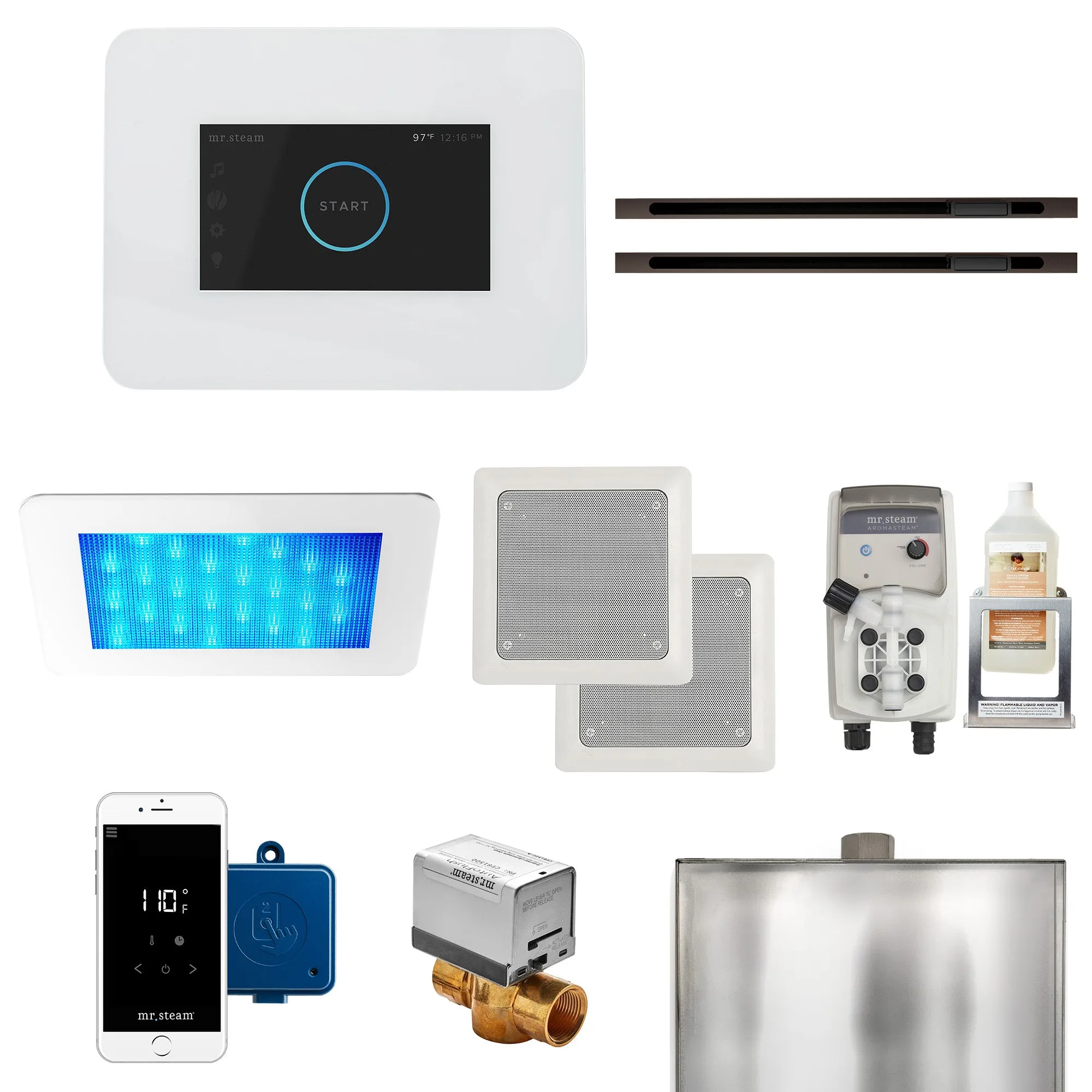Mr. Steam iDream® Max Linear Steam Generator Control Bundle