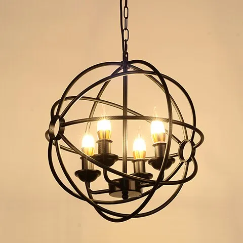 Net red plant chandelier music restaurant theme bar Coffee shop creative forest round cage decoration bar small chan