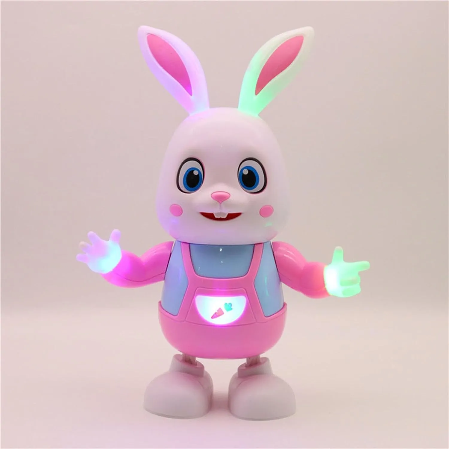(Net) Robot Rabbit Walking Dancing Sing Electronic Bunny Music Robotic Animal  With LED Cute Electric Pet Toy Kids Birthday Gift