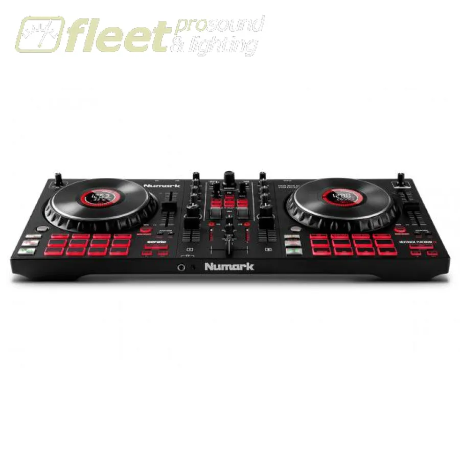 Numark Mixtrack Platinum FX 4-Deck Advanced DJ Controller with Jog Wheel Displays and Effects Paddles