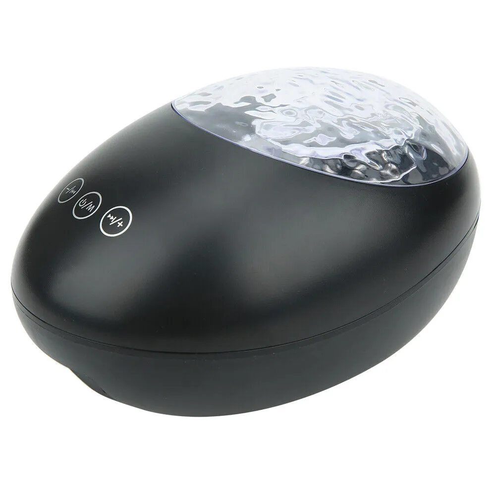 Ocean Wave Sound Projector Night Light with Pre-set Sounds
