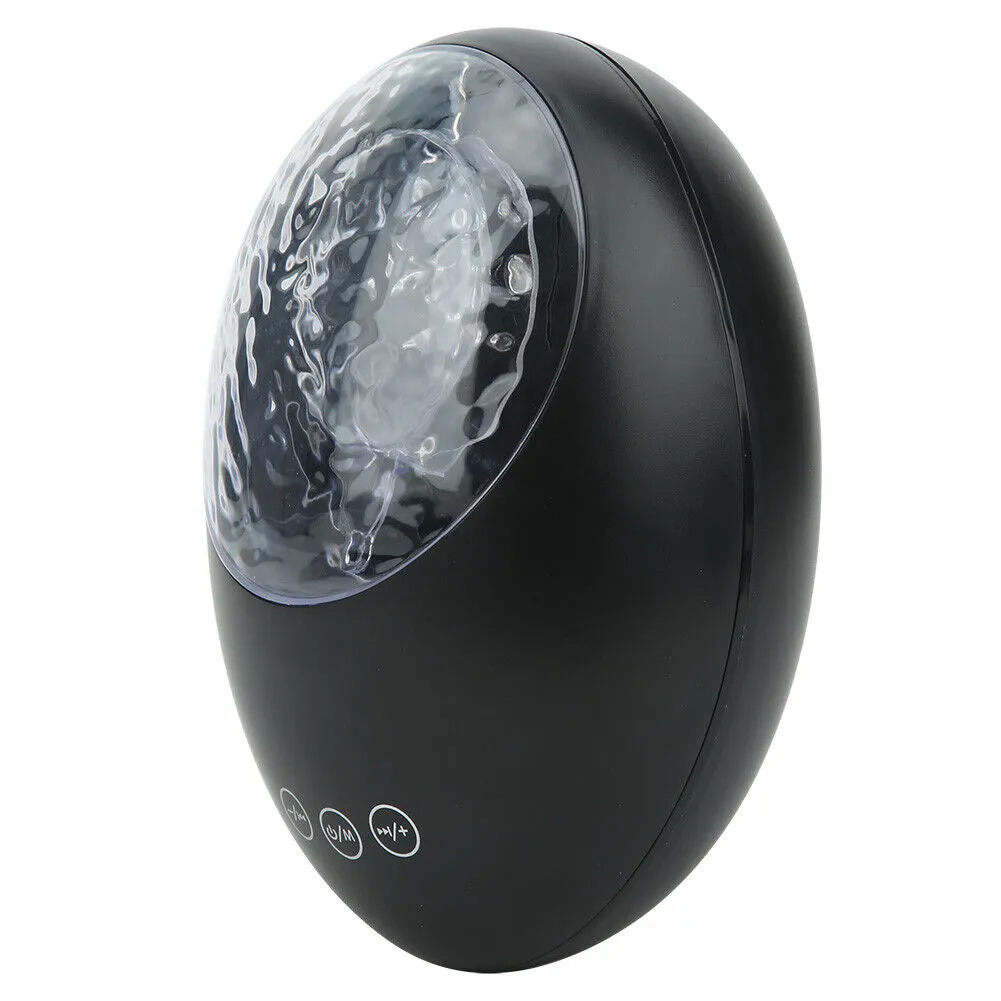 Ocean Wave Sound Projector Night Light with Pre-set Sounds