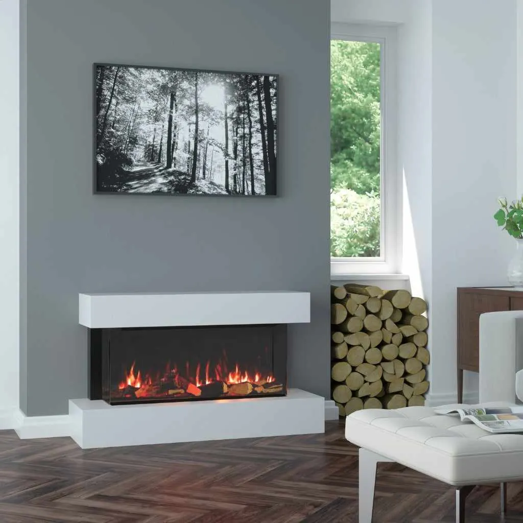 OER Alpine Electric Fireplace suite