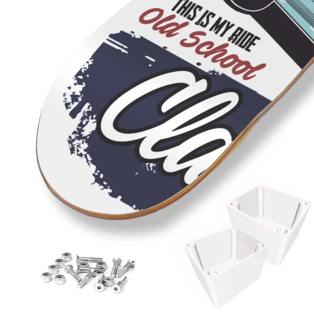 Old-school Style American Classic Truck  | Skateboard Wall Art, Mural & Skate Deck Art | Home Decor | Wall Decor