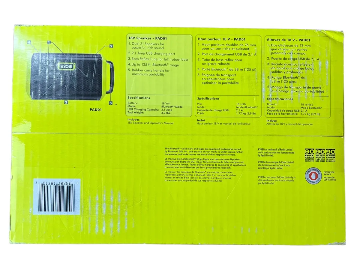 ONE  18V Speaker with Bluetooth Wireless Technology (Tool Only)