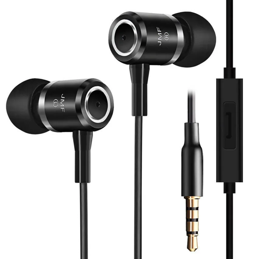Original JMF 3.5mm Earphones Headphones For IPhone 5 5S 4 6 Plus Samsung Xiaomi MP3 MP4 MP5 High Quality Best Bass