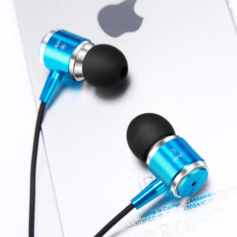Original JMF 3.5mm Earphones Headphones For IPhone 5 5S 4 6 Plus Samsung Xiaomi MP3 MP4 MP5 High Quality Best Bass