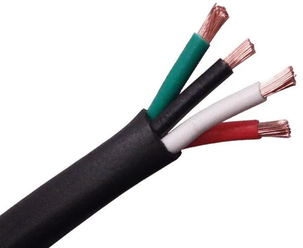 Outdoor Direct Burial Speaker Wire, Audio Cable: 16/2, 16/4, 14/2, 14/4 Strand OFC CMX, 500' White and Black