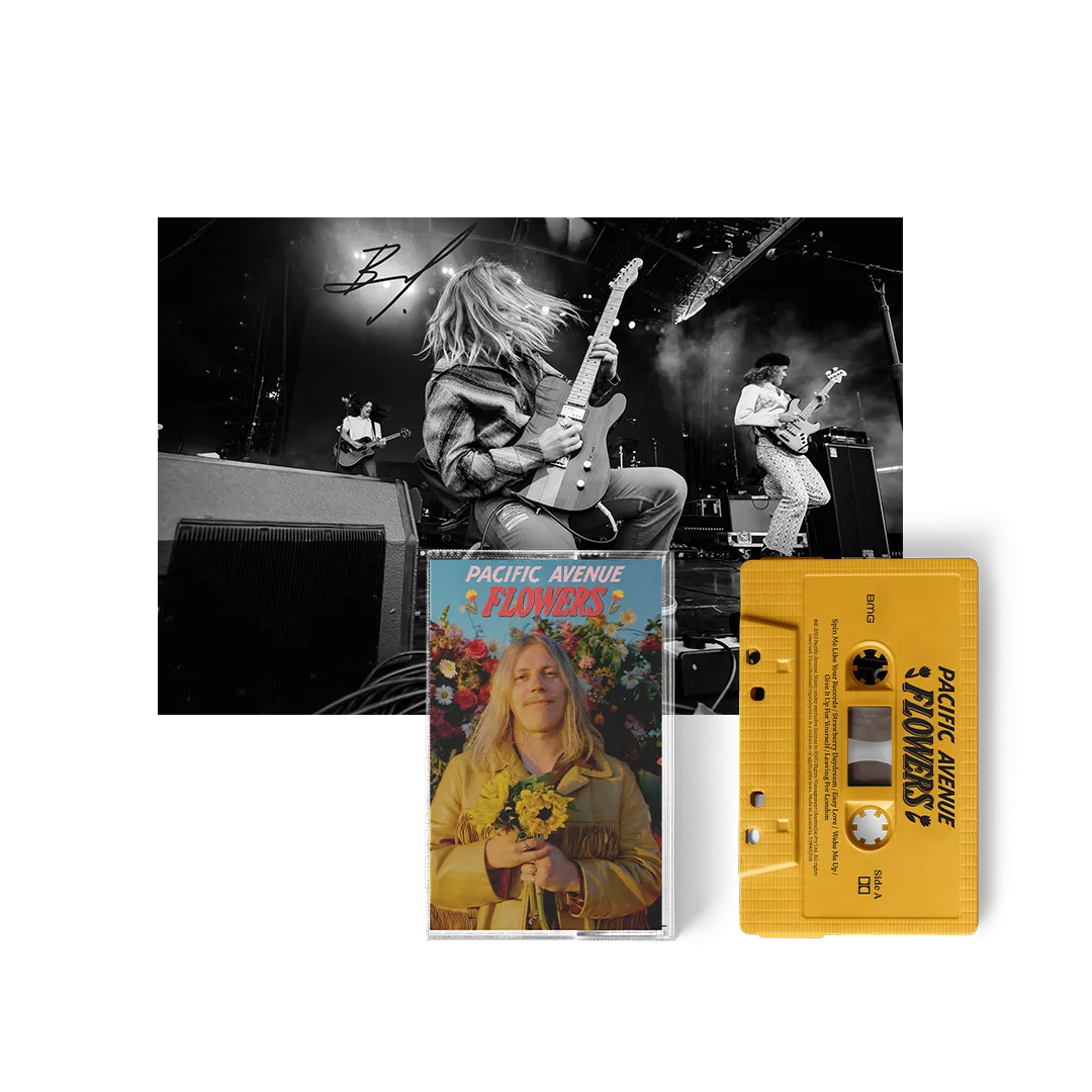 Pacific Avenue / Flowers Collector’s Edition Yellow Cassette & Signed Photo - Ben