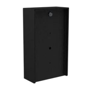 PEDESTAL PRO 814HOU-2NIP-03-CRS 8" x 14" Portrait Steel Housing, Black, fits 2NIP SIP Speaker