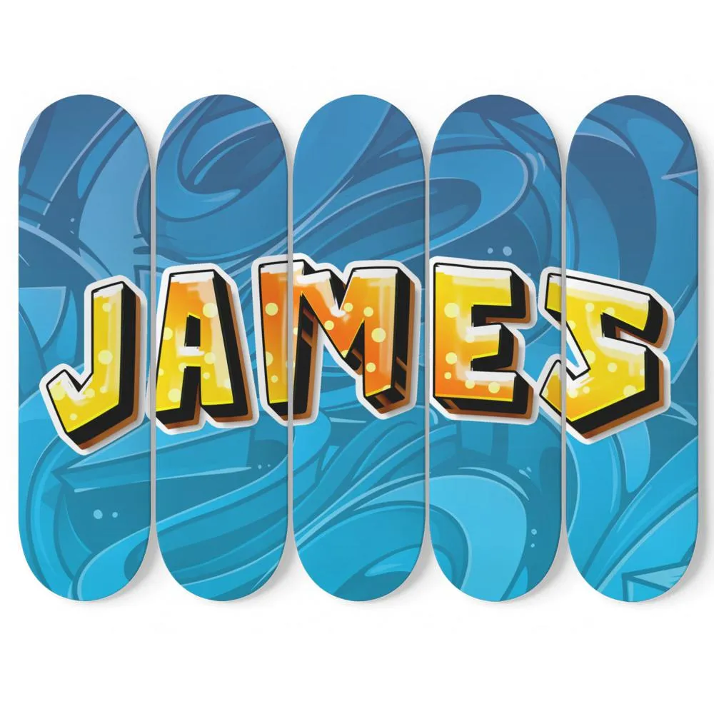 Personalized Wonderful Graffiti Abstract Background Skateboard Wall Art