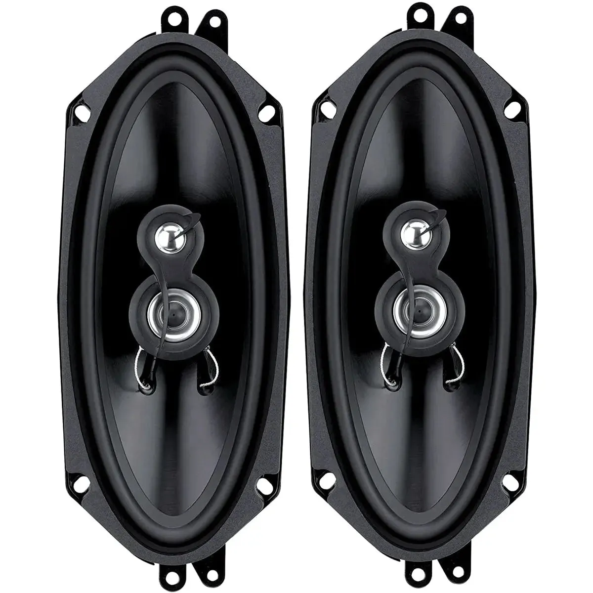 Planet Audio TQ413 4" x 10" 3-way 150 Watts Full Range Speakers (Pair)