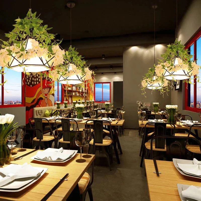 Plant Chandelier Music Restaurant Creative Chandelie