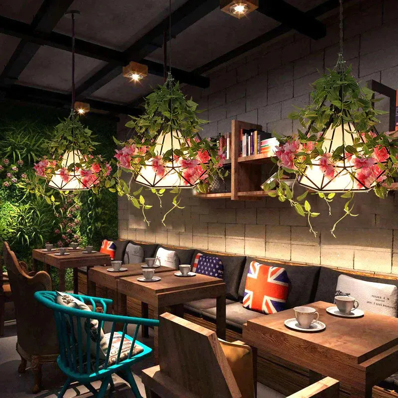 Plant Chandelier Music Restaurant Creative Chandelie