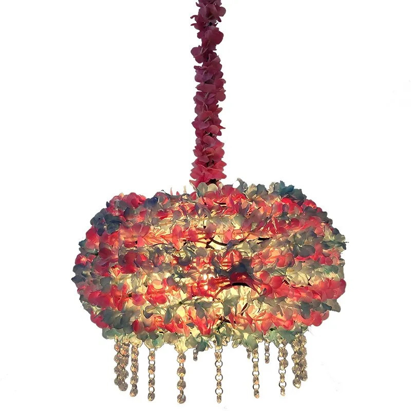 Plant Chandelier Net Red Music Western Restaurant Coffee Bar Hot Pot Shop Lighting Creative Cherry Blossom Pendant Light