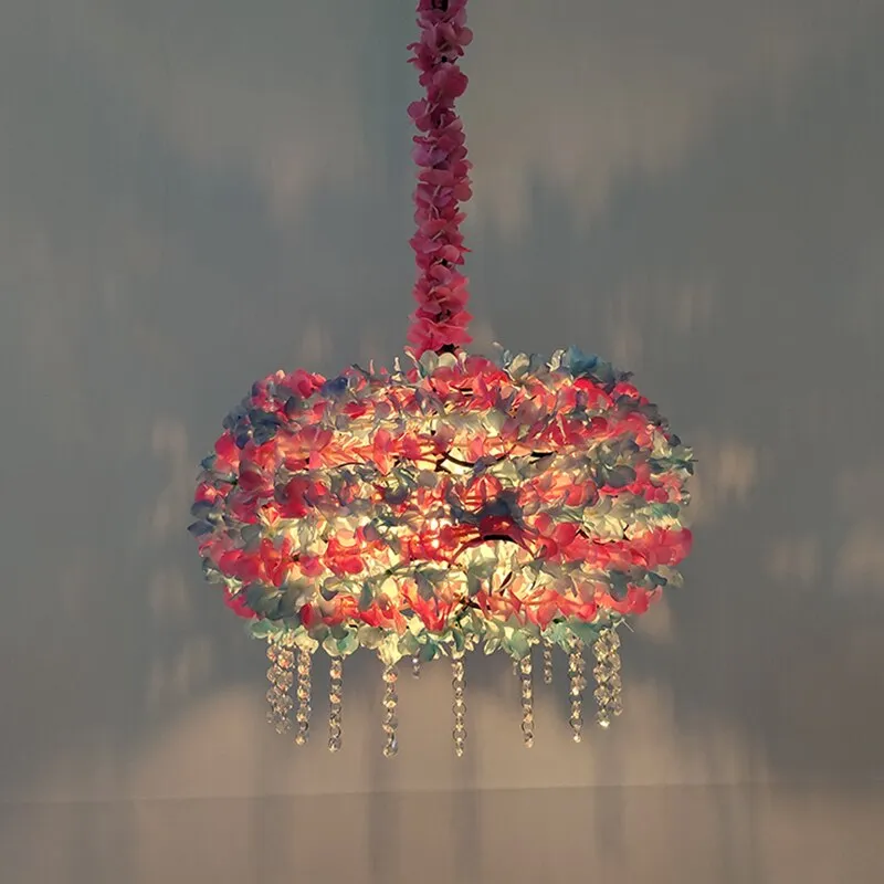 Plant Chandelier Net Red Music Western Restaurant Coffee Bar Hot Pot Shop Lighting Creative Cherry Blossom Pendant Light