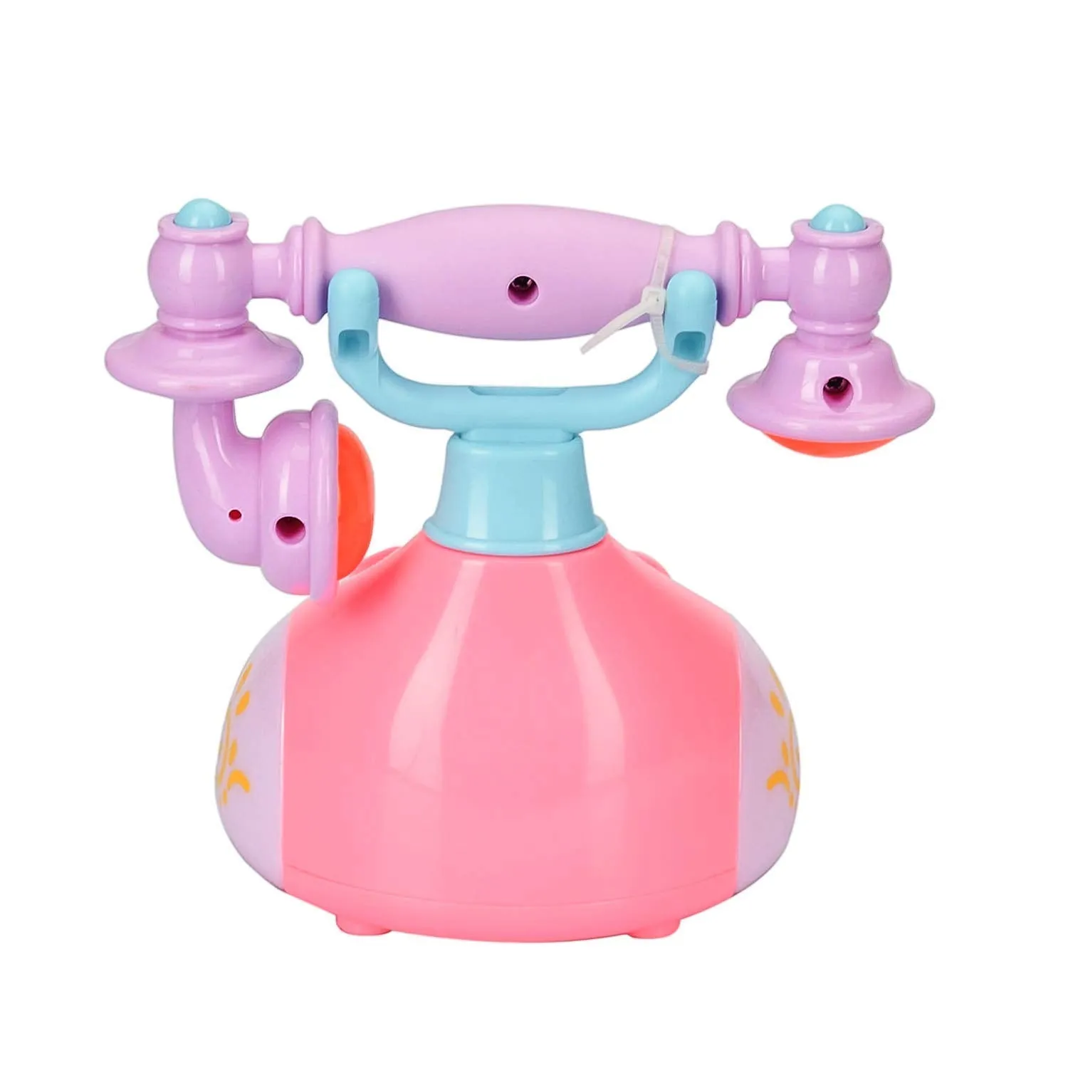 PLUSPOINT Retro Baby Phone Toy for 1 2 3 Year Old with Light, Music - Phone Toy for Baby 6-36 Months Toddler Kids Educational Phone Call & Chat Learning Play Phone Toy for Role-Play Fun