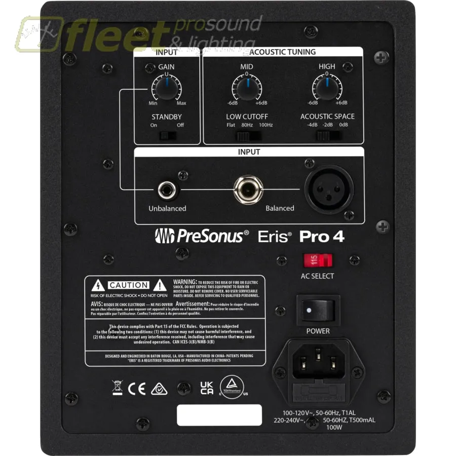 PreSonus Eris Pro 4 Studio Monitor (Single)