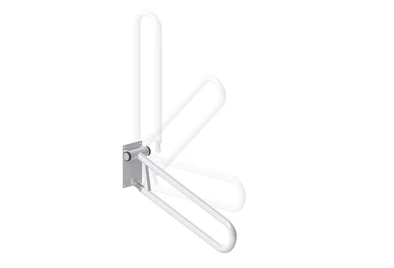 P.T. Rail Angled Powder Coat White 32"