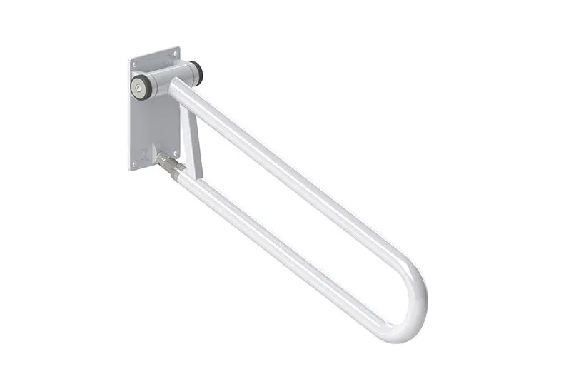 P.T. Rail Angled Powder Coat White 32"