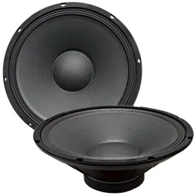 Quake 15" Steel Frame Speaker Driver 16 Ohm (Pair)