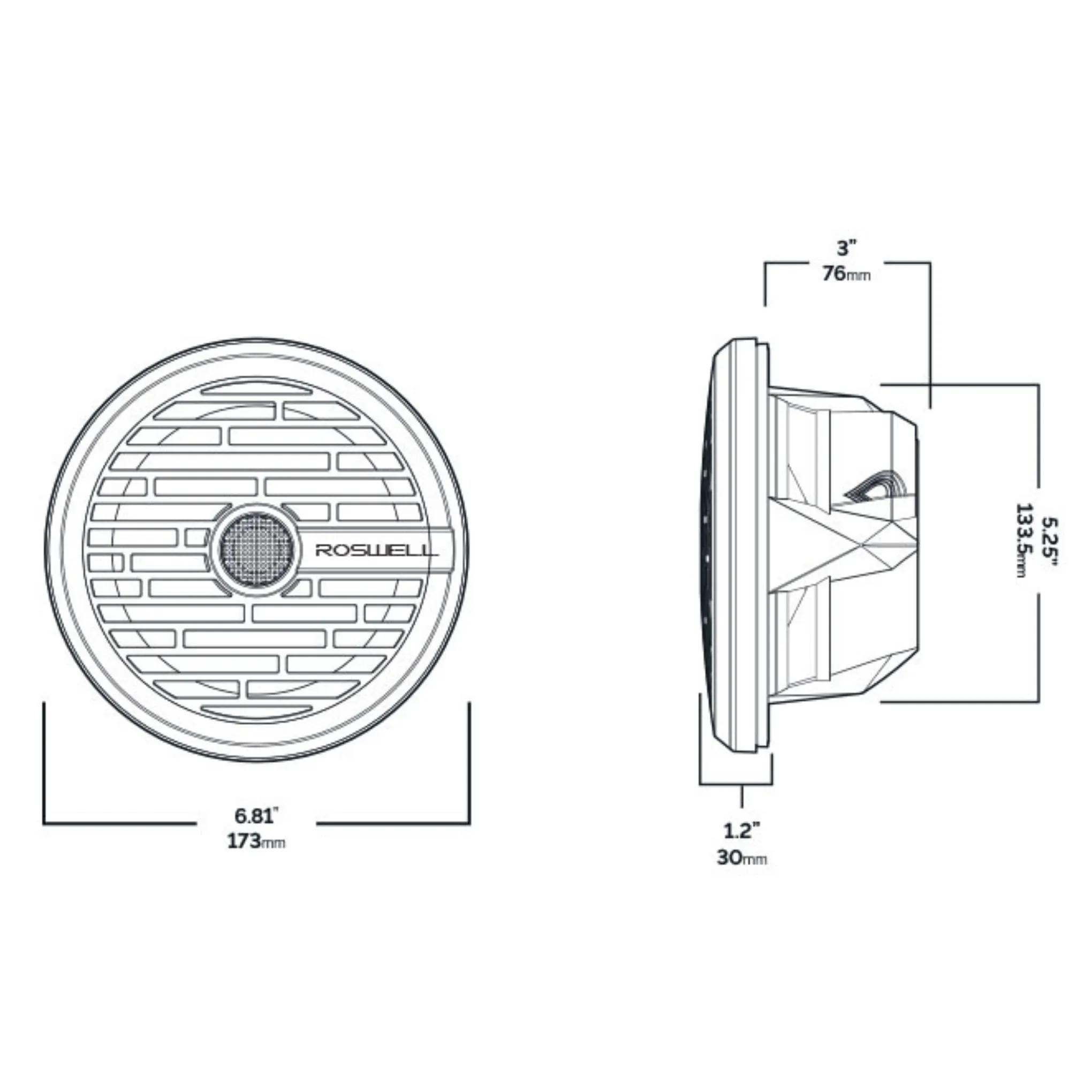 R1 6.5" Marine Speaker