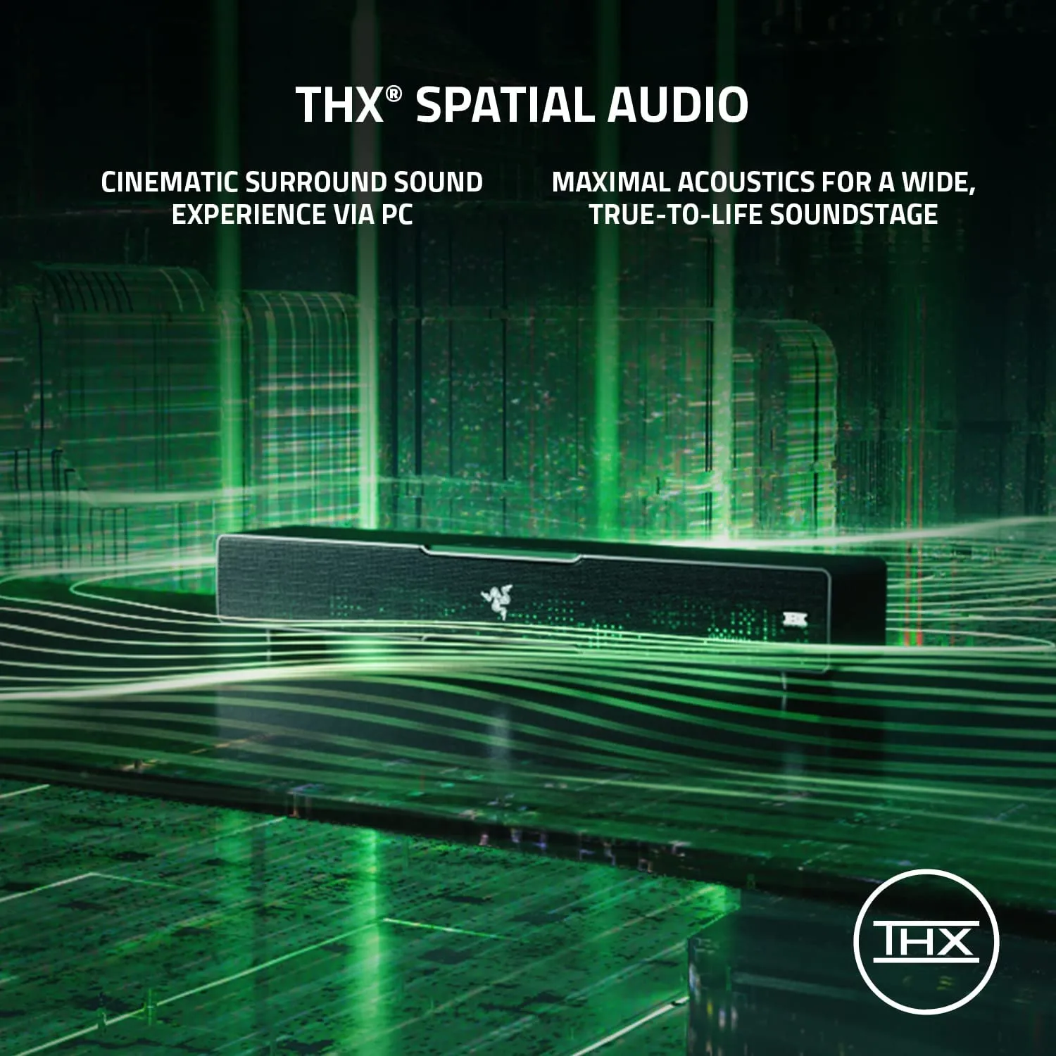 Razer Speaker Leviathan V2: Multi-Driver PC Gaming Soundbar with Subwoofer - THX Spatial Audio - Compact Design - Chroma RGB - Bluetooth 5.2