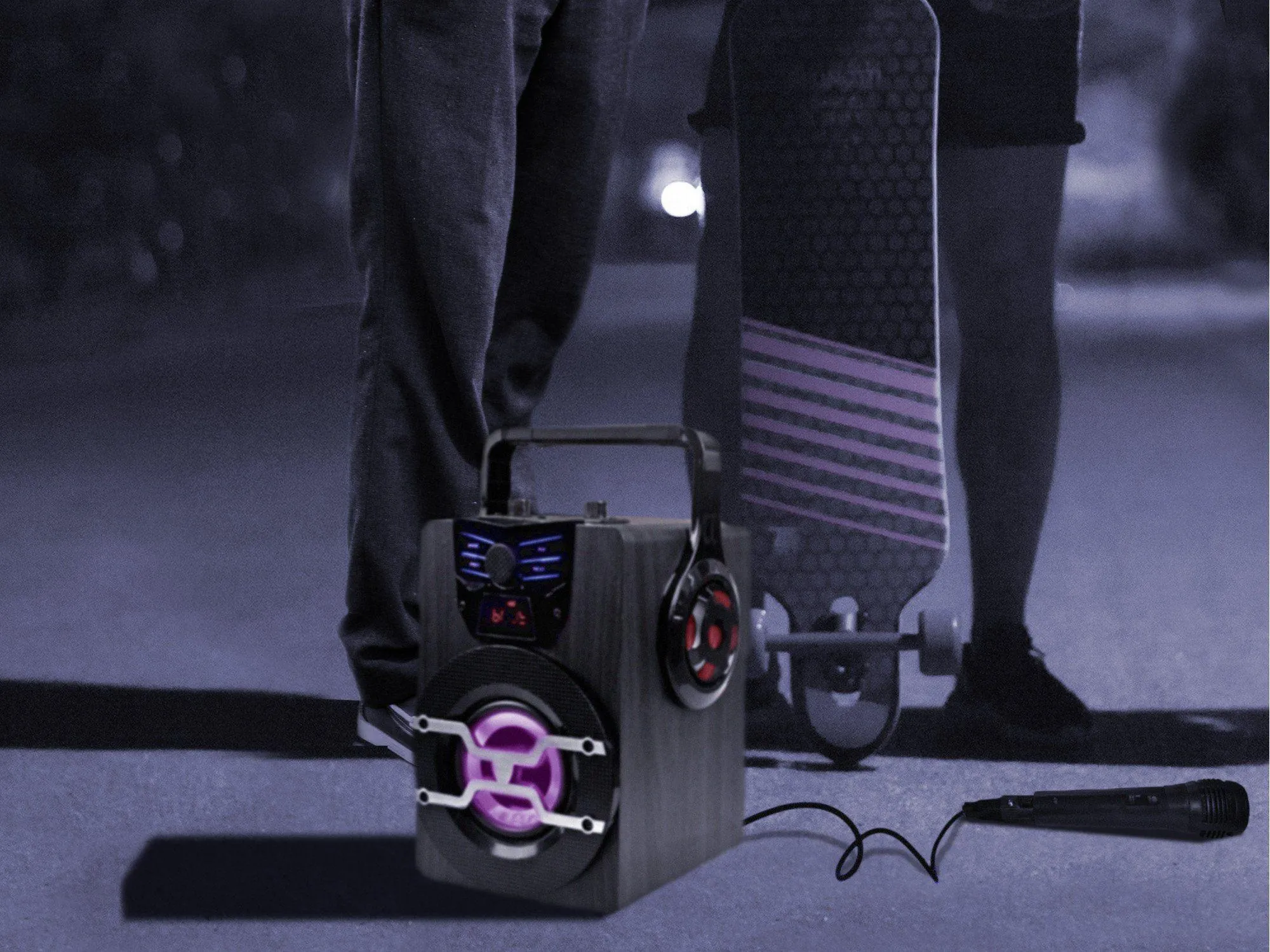 Rechargeable Portable Bluetooth® LED Speaker