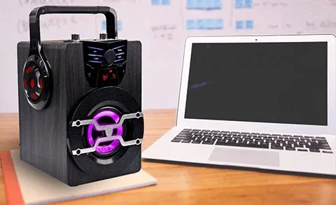 Rechargeable Portable Bluetooth® LED Speaker