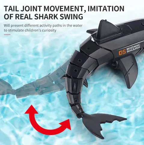 Remote Control Shark Submarine Toy RC Shark Electric Rechargeable Water Toy