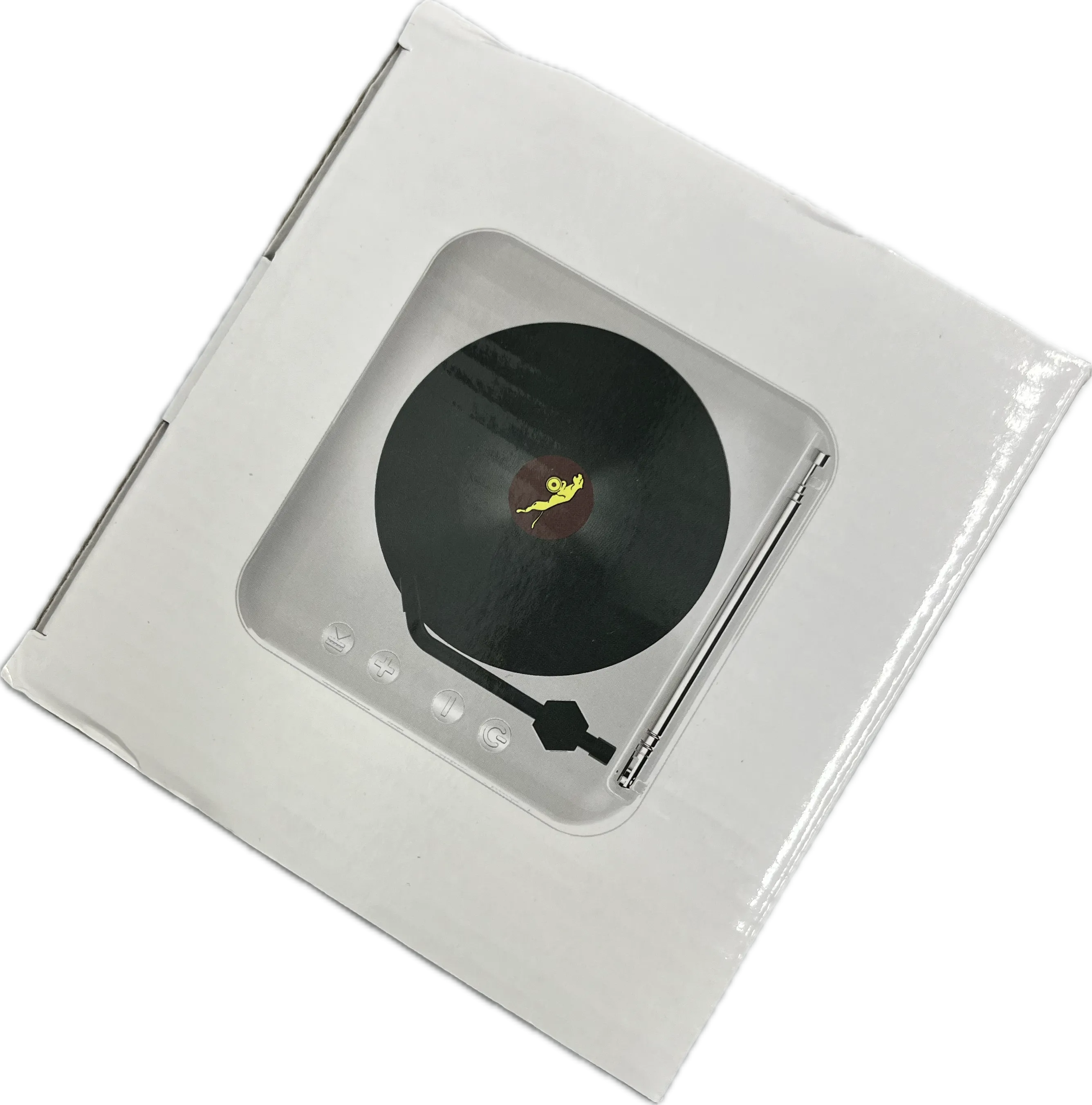 Retro Vinyl Wireless Turntable Speakers Turntable 3D Stereo HIFI Bass Bluetooth Speaker With FM Radio