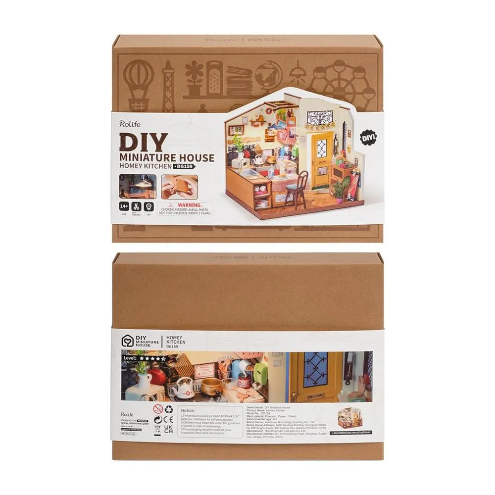 Robotime Rolife DIY Mini Model Kit - Homey Kitchen