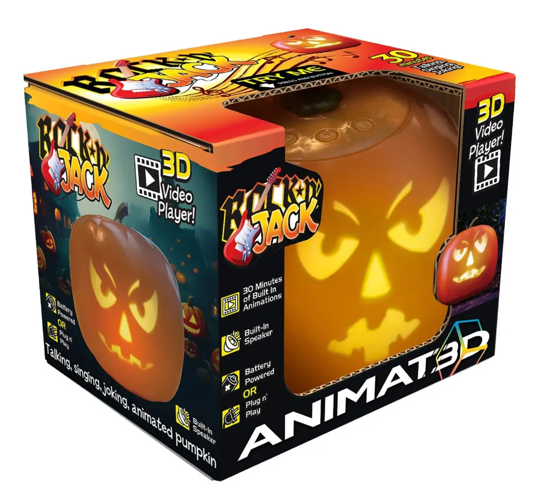 Rockin' Jack – Talking 3D Animated Pumpkin With Built in Video Projector