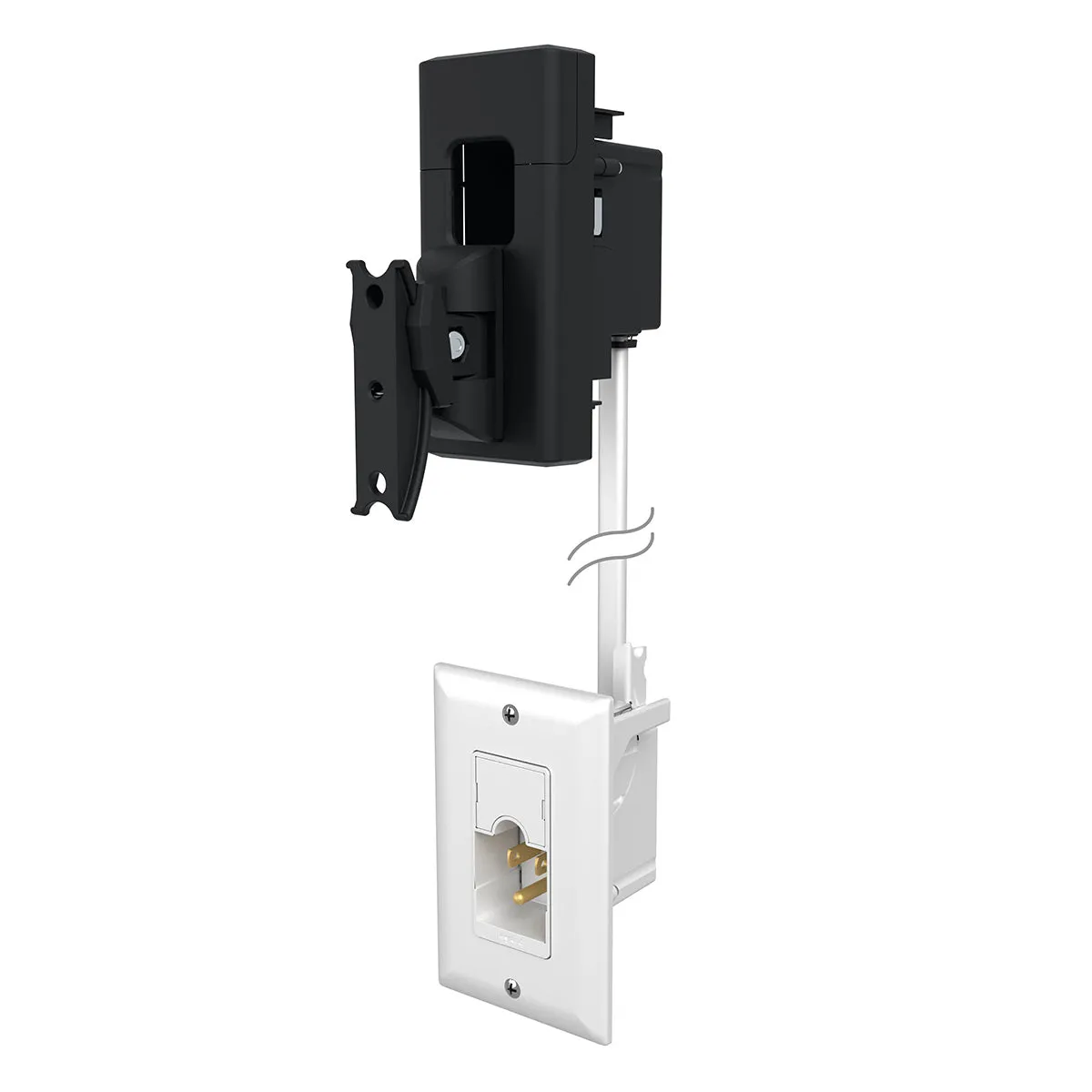 Sanus Universal Tilt & Swivel Speaker Wall Mount and Power Kit - Each