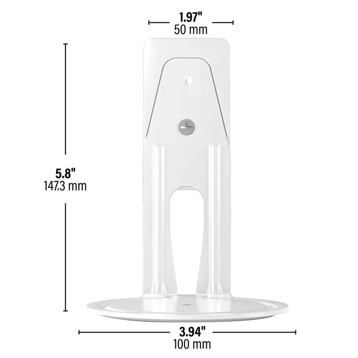 Sanus WSFME12 Fixed Speaker Wall Mounts for Sonos Ear 100 - Pair (White)