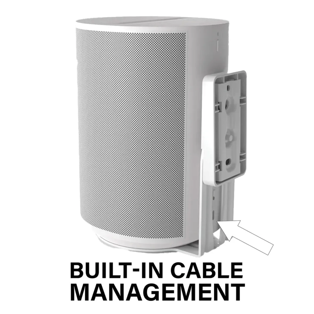 Sanus WSFME12 Fixed Speaker Wall Mounts for Sonos Ear 100 - Pair (White)