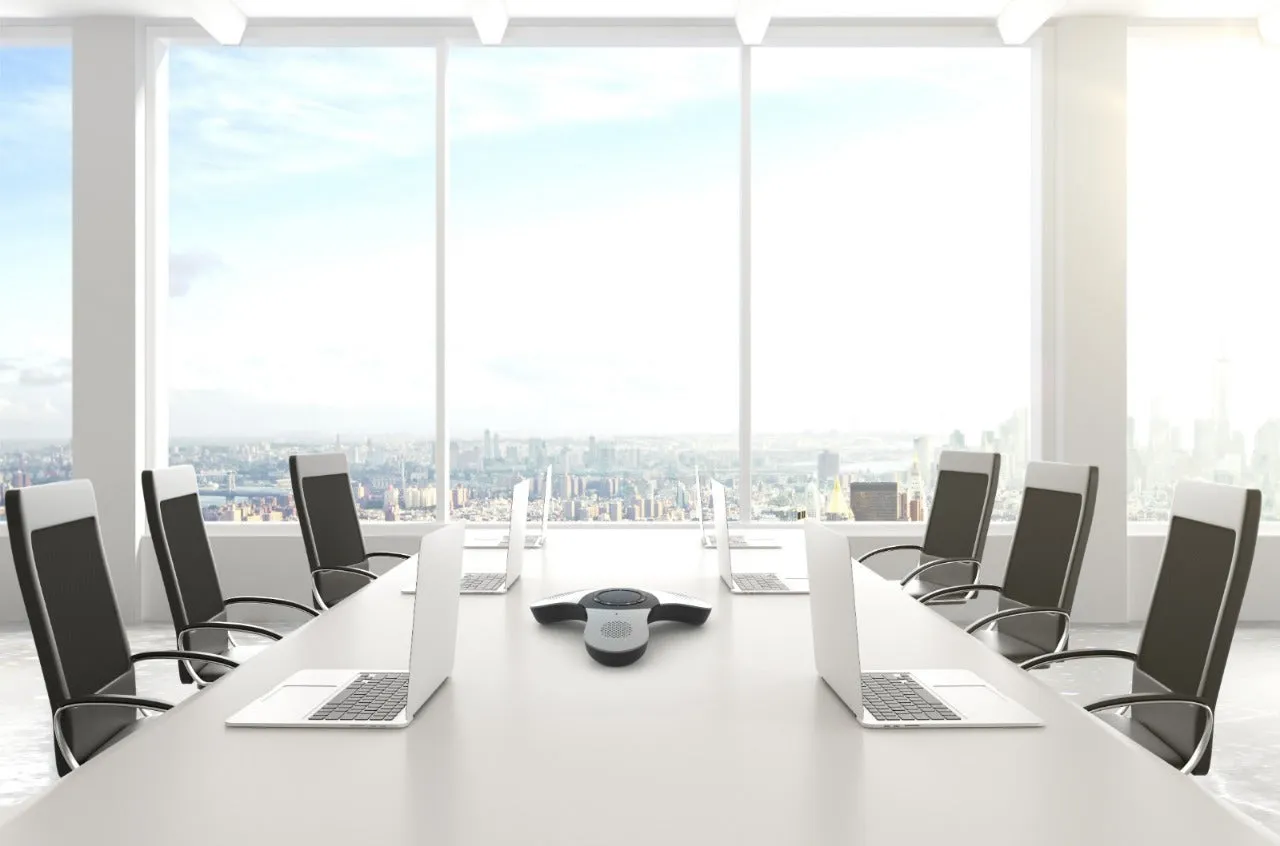 Skywin Wireless Conference Call Speaker and Microphone - Wireless Conference Phone Conference Speaker Connects Wireless to Your Mobile Phone or PC