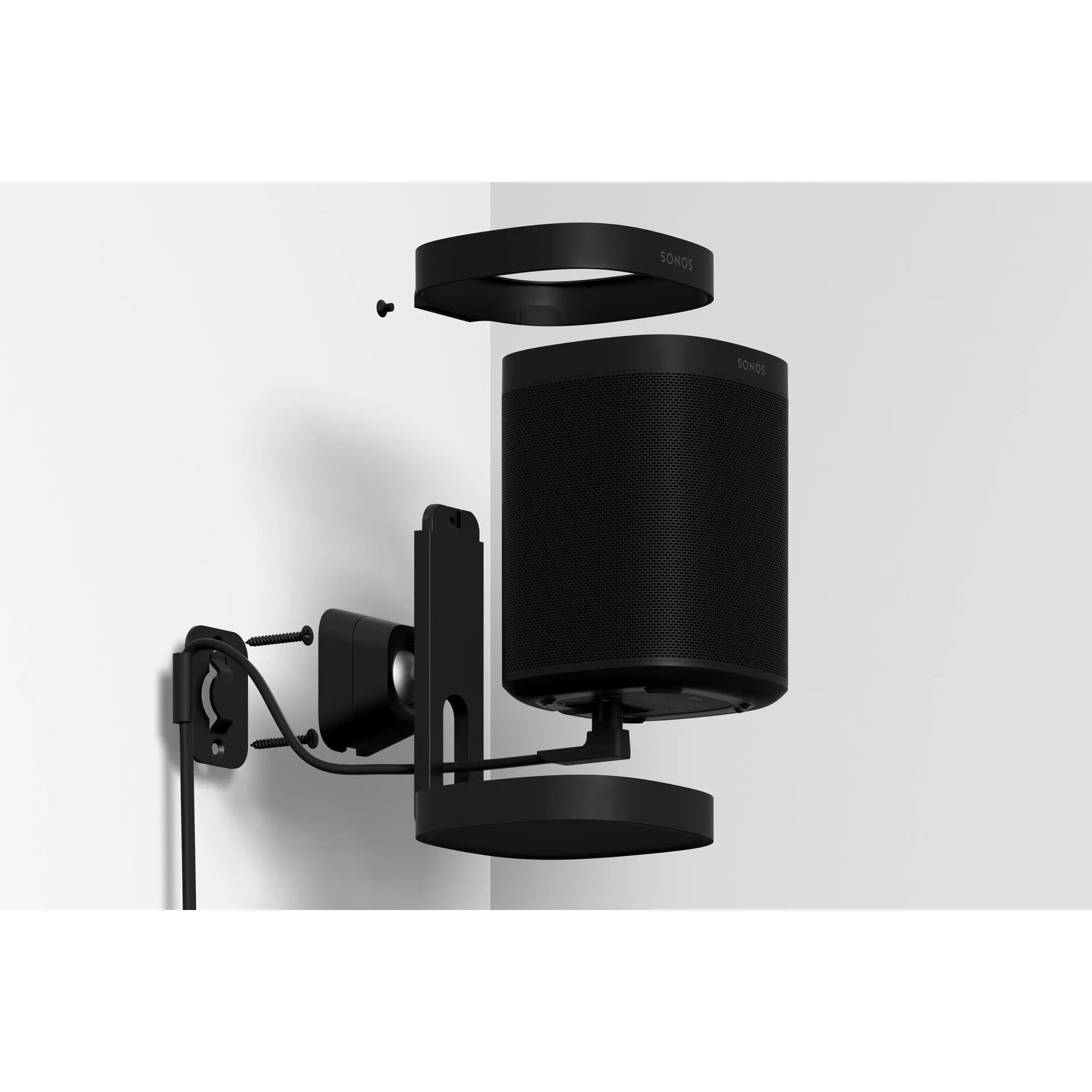 Sonos Wall Mount für One, One SL & Play:1 (Schwarz)