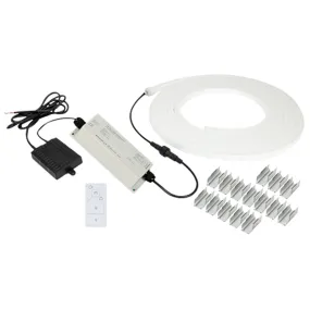 Spektrum Smart NeonFlex Pro RGBW Kit, 20ft LED Neon Strip Light With 12V AC rectifier, Bluetooth Wireless Technology