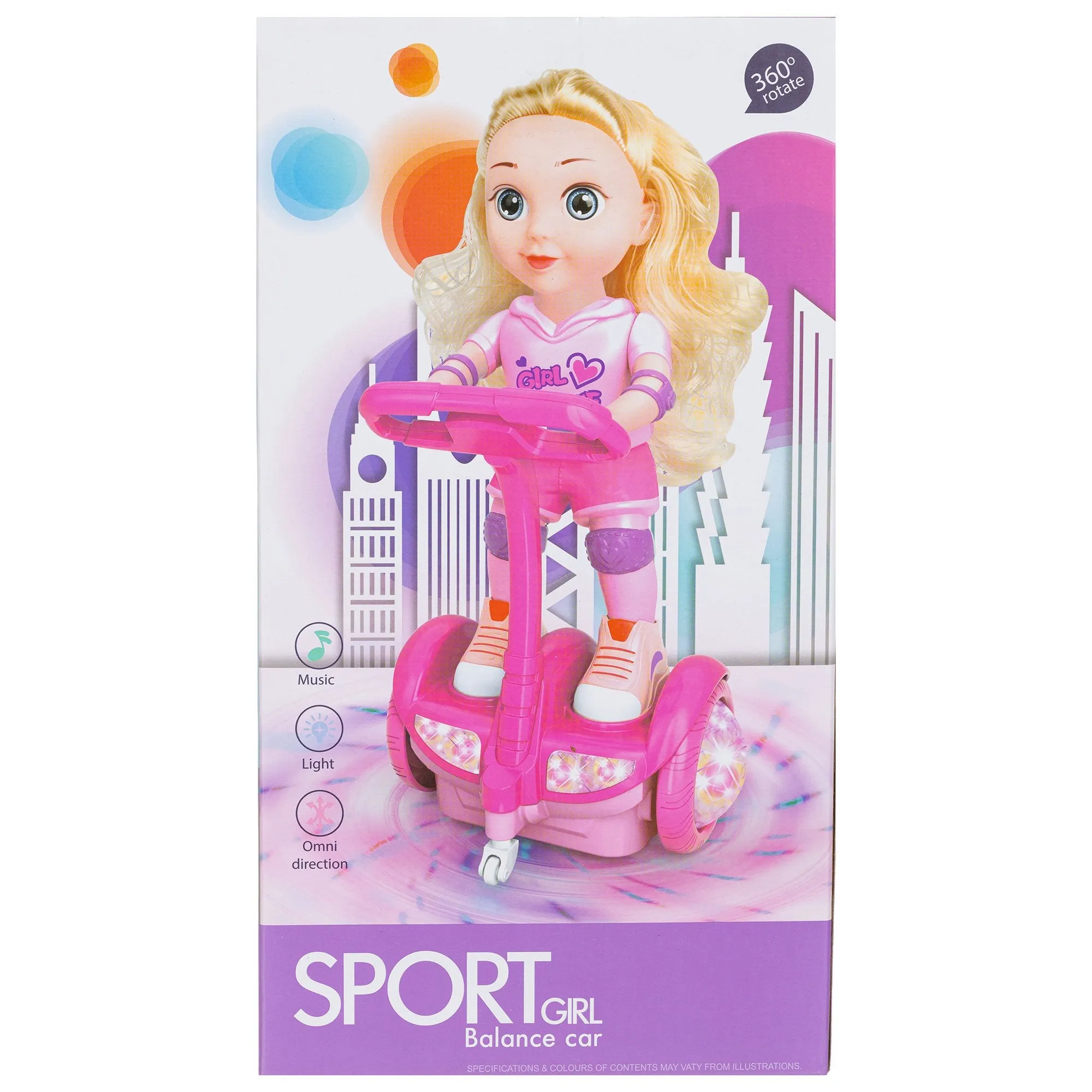Sport Girl Balance Car With Lights & Music