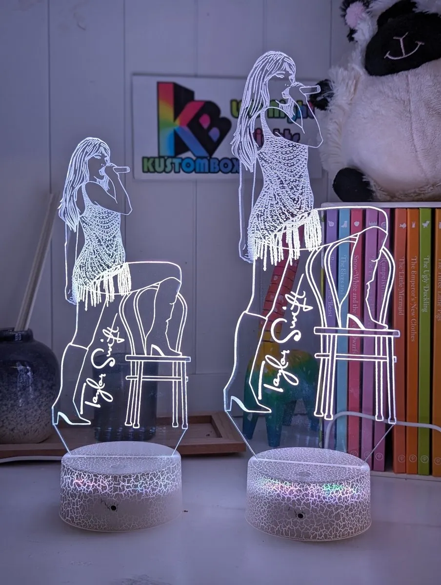 Taylor Swift Era Tour Fan Swiftee 3D LED Night Light Room Lamp