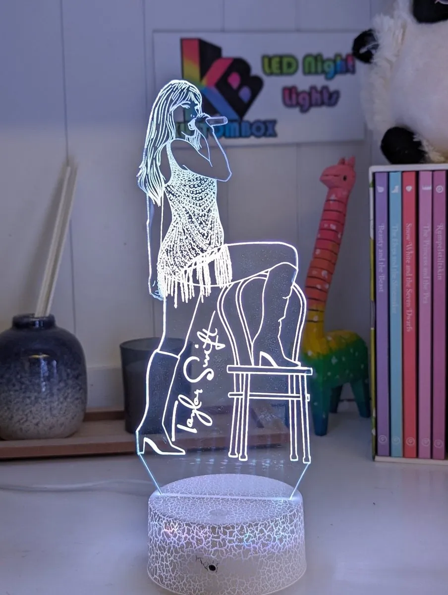 Taylor Swift Era Tour Fan Swiftee 3D LED Night Light Room Lamp