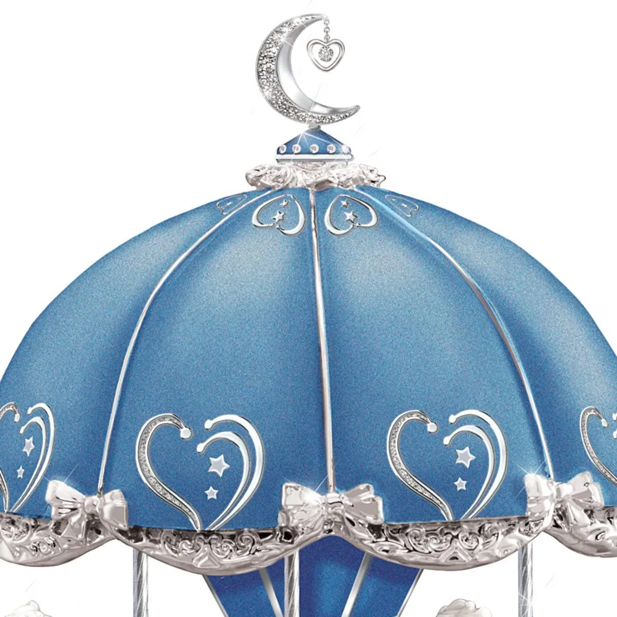 The Bradford Exchange Carousel Music Box for Daughter with Lights and Rotation 8"-Inches